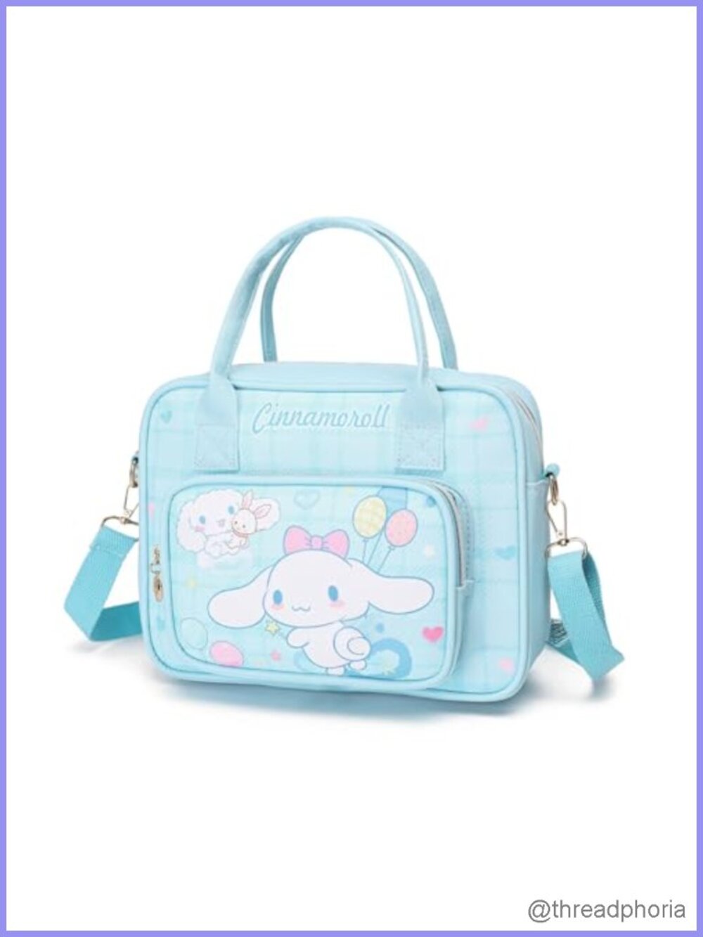 Cute Cartoon Crossbody Bag Purse Adjustable Strap Faux Leather Handbag Shoulder